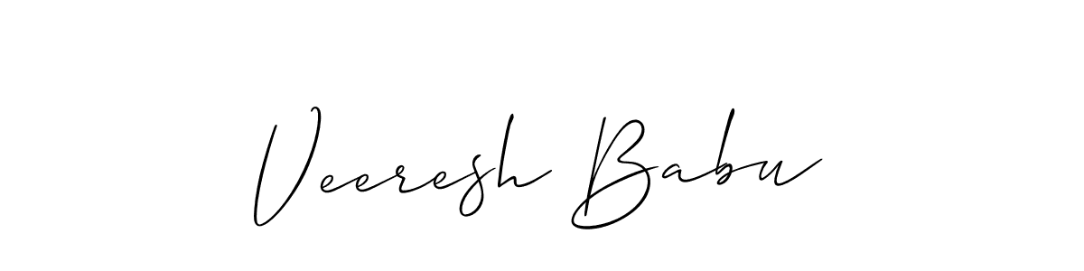 This is the best signature style for the Veeresh Babu name. Also you like these signature font (Allison_Script). Mix name signature. Veeresh Babu signature style 2 images and pictures png