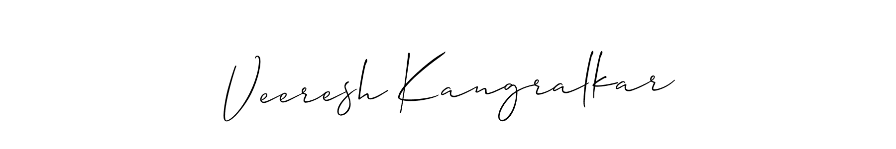 Best and Professional Signature Style for Veeresh Kangralkar. Allison_Script Best Signature Style Collection. Veeresh Kangralkar signature style 2 images and pictures png