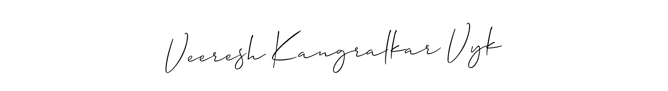 Once you've used our free online signature maker to create your best signature Allison_Script style, it's time to enjoy all of the benefits that Veeresh Kangralkar Vyk name signing documents. Veeresh Kangralkar Vyk signature style 2 images and pictures png