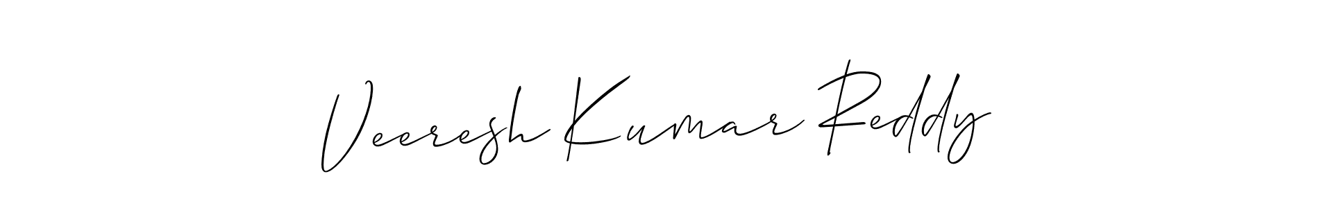 Also we have Veeresh Kumar Reddy name is the best signature style. Create professional handwritten signature collection using Allison_Script autograph style. Veeresh Kumar Reddy signature style 2 images and pictures png
