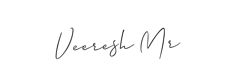 How to make Veeresh Mr name signature. Use Allison_Script style for creating short signs online. This is the latest handwritten sign. Veeresh Mr signature style 2 images and pictures png