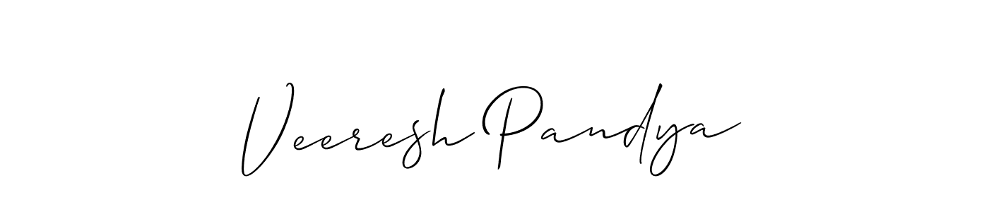 if you are searching for the best signature style for your name Veeresh Pandya. so please give up your signature search. here we have designed multiple signature styles  using Allison_Script. Veeresh Pandya signature style 2 images and pictures png