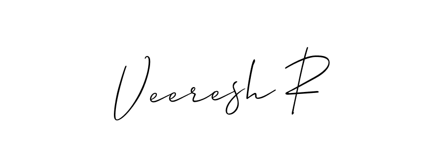 Make a beautiful signature design for name Veeresh R. Use this online signature maker to create a handwritten signature for free. Veeresh R signature style 2 images and pictures png