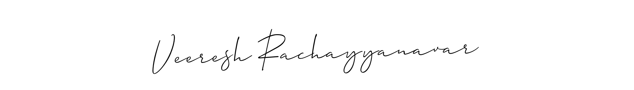 Veeresh Rachayyanavar stylish signature style. Best Handwritten Sign (Allison_Script) for my name. Handwritten Signature Collection Ideas for my name Veeresh Rachayyanavar. Veeresh Rachayyanavar signature style 2 images and pictures png
