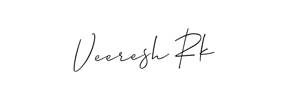 Create a beautiful signature design for name Veeresh Rk. With this signature (Allison_Script) fonts, you can make a handwritten signature for free. Veeresh Rk signature style 2 images and pictures png