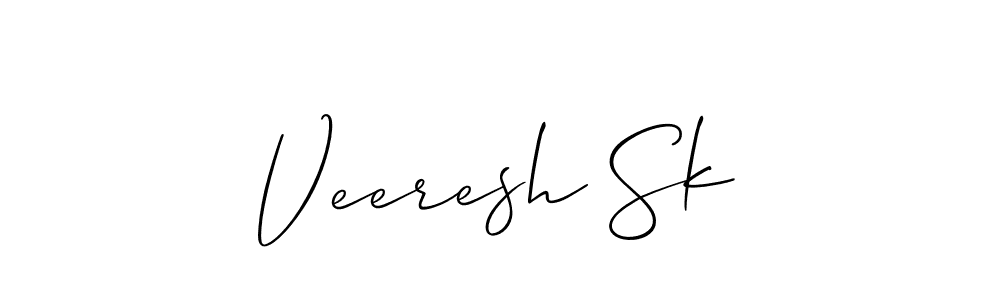 Also we have Veeresh Sk name is the best signature style. Create professional handwritten signature collection using Allison_Script autograph style. Veeresh Sk signature style 2 images and pictures png