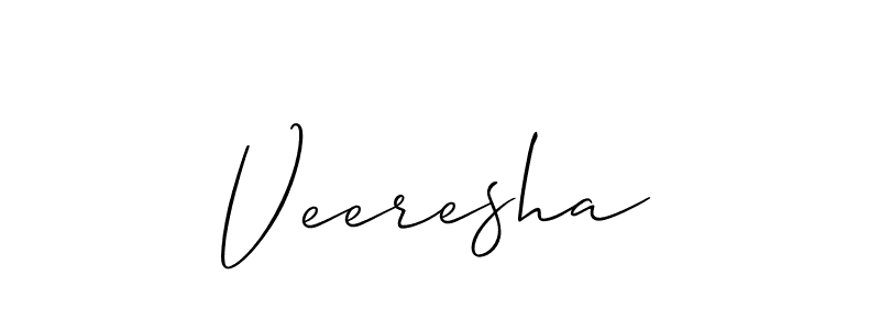 How to Draw Veeresha signature style? Allison_Script is a latest design signature styles for name Veeresha. Veeresha signature style 2 images and pictures png