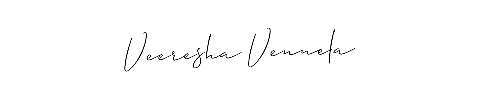 Here are the top 10 professional signature styles for the name Veeresha Vennela. These are the best autograph styles you can use for your name. Veeresha Vennela signature style 2 images and pictures png