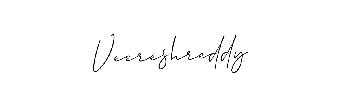 Design your own signature with our free online signature maker. With this signature software, you can create a handwritten (Allison_Script) signature for name Veereshreddy. Veereshreddy signature style 2 images and pictures png