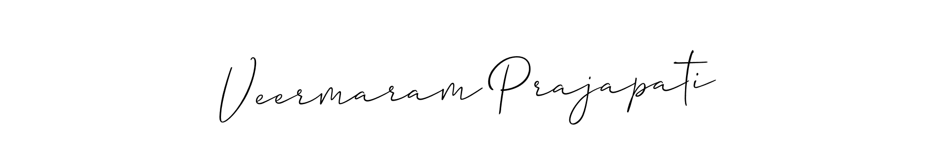 You should practise on your own different ways (Allison_Script) to write your name (Veermaram Prajapati) in signature. don't let someone else do it for you. Veermaram Prajapati signature style 2 images and pictures png