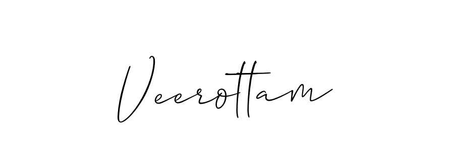 Also we have Veerottam name is the best signature style. Create professional handwritten signature collection using Allison_Script autograph style. Veerottam signature style 2 images and pictures png