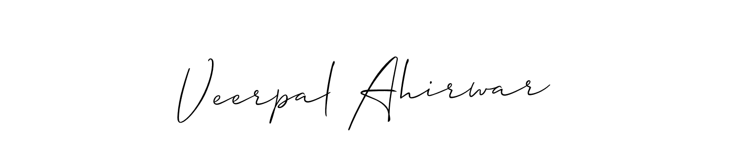 The best way (Allison_Script) to make a short signature is to pick only two or three words in your name. The name Veerpal Ahirwar include a total of six letters. For converting this name. Veerpal Ahirwar signature style 2 images and pictures png