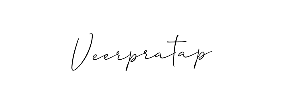 How to make Veerpratap signature? Allison_Script is a professional autograph style. Create handwritten signature for Veerpratap name. Veerpratap signature style 2 images and pictures png