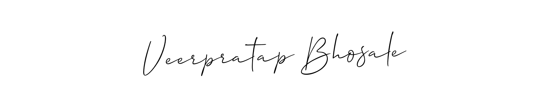 Also we have Veerpratap Bhosale name is the best signature style. Create professional handwritten signature collection using Allison_Script autograph style. Veerpratap Bhosale signature style 2 images and pictures png