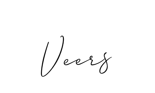 Use a signature maker to create a handwritten signature online. With this signature software, you can design (Allison_Script) your own signature for name Veers. Veers signature style 2 images and pictures png