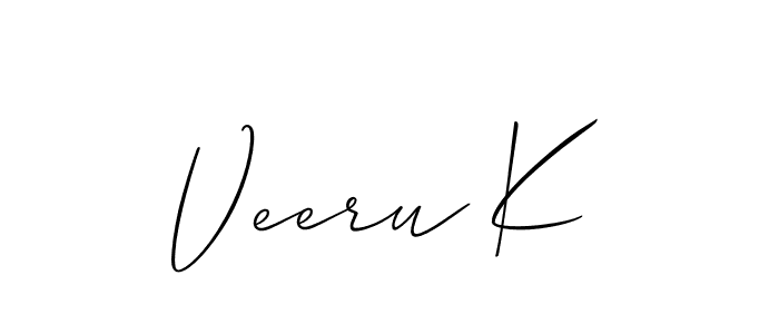 This is the best signature style for the Veeru K name. Also you like these signature font (Allison_Script). Mix name signature. Veeru K signature style 2 images and pictures png