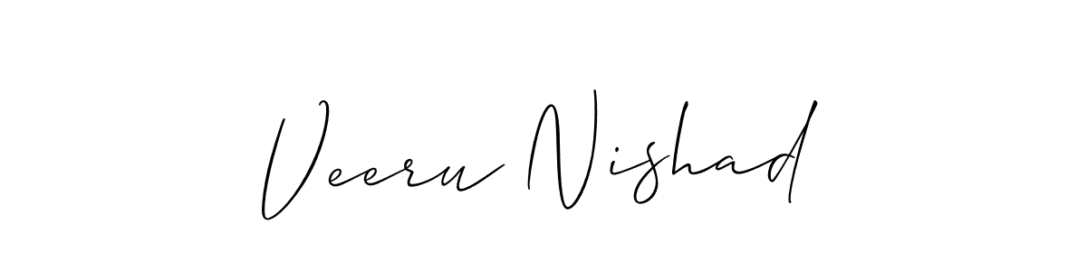 This is the best signature style for the Veeru Nishad name. Also you like these signature font (Allison_Script). Mix name signature. Veeru Nishad signature style 2 images and pictures png