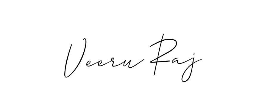 How to make Veeru Raj name signature. Use Allison_Script style for creating short signs online. This is the latest handwritten sign. Veeru Raj signature style 2 images and pictures png