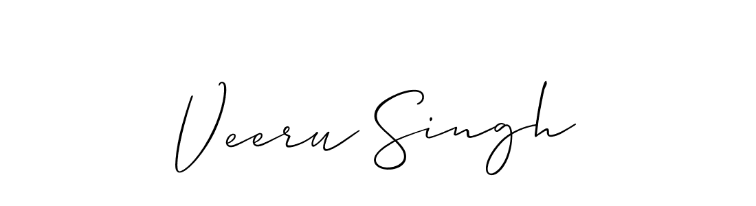 Create a beautiful signature design for name Veeru Singh. With this signature (Allison_Script) fonts, you can make a handwritten signature for free. Veeru Singh signature style 2 images and pictures png