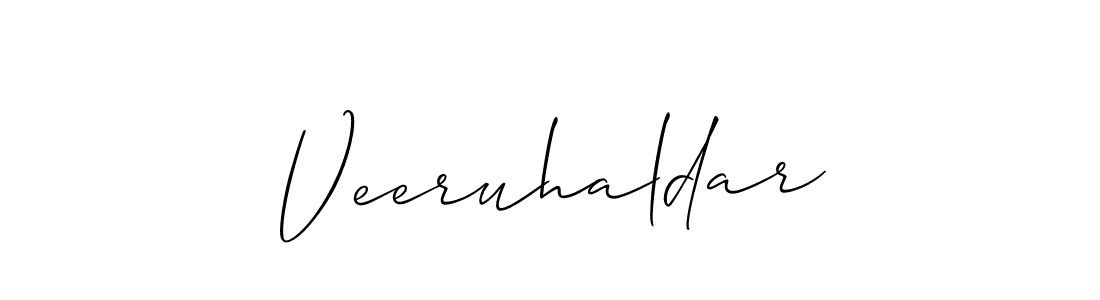 Best and Professional Signature Style for Veeruhaldar. Allison_Script Best Signature Style Collection. Veeruhaldar signature style 2 images and pictures png