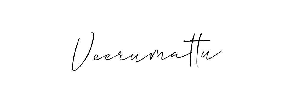 Use a signature maker to create a handwritten signature online. With this signature software, you can design (Allison_Script) your own signature for name Veerumattu. Veerumattu signature style 2 images and pictures png