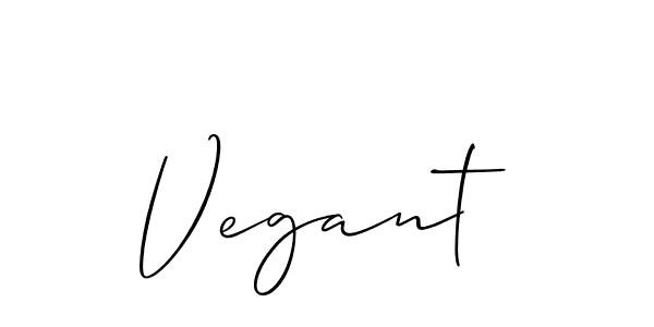 Allison_Script is a professional signature style that is perfect for those who want to add a touch of class to their signature. It is also a great choice for those who want to make their signature more unique. Get Vegant name to fancy signature for free. Vegant signature style 2 images and pictures png