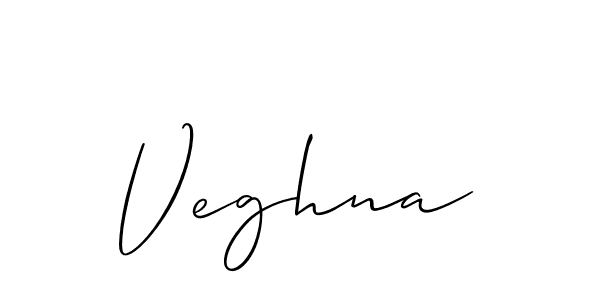 How to make Veghna signature? Allison_Script is a professional autograph style. Create handwritten signature for Veghna name. Veghna signature style 2 images and pictures png