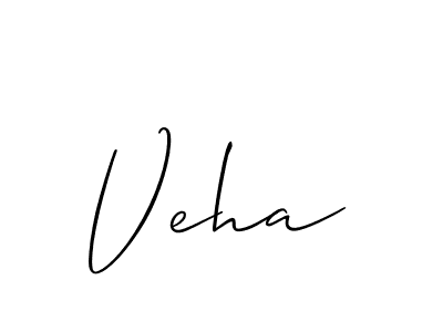 Design your own signature with our free online signature maker. With this signature software, you can create a handwritten (Allison_Script) signature for name Veha. Veha signature style 2 images and pictures png