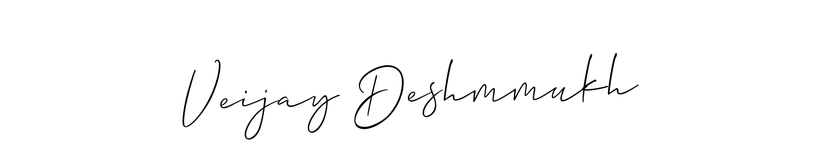 Make a beautiful signature design for name Veijay Deshmmukh. Use this online signature maker to create a handwritten signature for free. Veijay Deshmmukh signature style 2 images and pictures png
