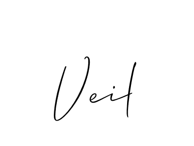 Use a signature maker to create a handwritten signature online. With this signature software, you can design (Allison_Script) your own signature for name Veil. Veil signature style 2 images and pictures png