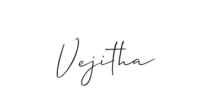 Design your own signature with our free online signature maker. With this signature software, you can create a handwritten (Allison_Script) signature for name Vejitha. Vejitha signature style 2 images and pictures png