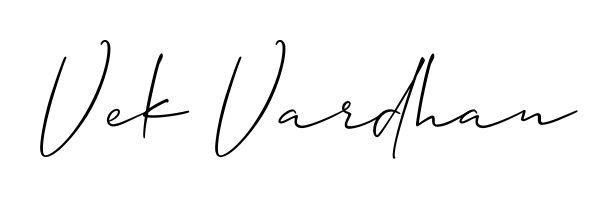 The Allison_Script signature style provides a bold statement for name Vek Vardhan. Designed for business owners, executives, and leaders. Vek Vardhan signature style 2 images and pictures png