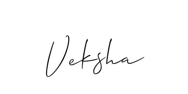 How to make Veksha name signature. Use Allison_Script style for creating short signs online. This is the latest handwritten sign. Veksha signature style 2 images and pictures png