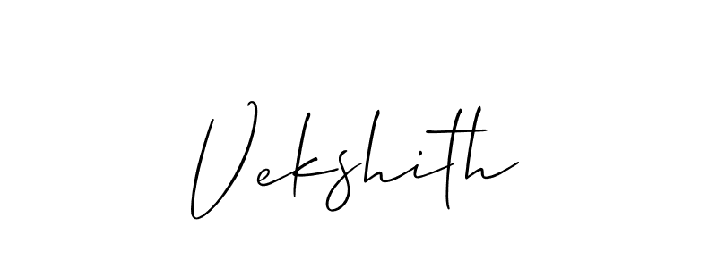 How to make Vekshith name signature. Use Allison_Script style for creating short signs online. This is the latest handwritten sign. Vekshith signature style 2 images and pictures png