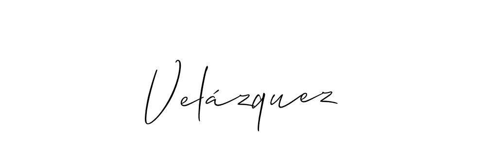 Create a beautiful signature design for name Velázquez. With this signature (Allison_Script) fonts, you can make a handwritten signature for free. Velázquez signature style 2 images and pictures png