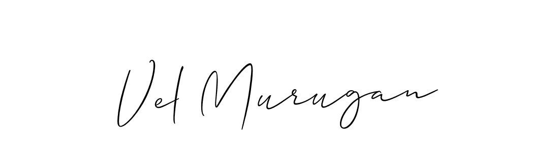 How to make Vel Murugan name signature. Use Allison_Script style for creating short signs online. This is the latest handwritten sign. Vel Murugan signature style 2 images and pictures png