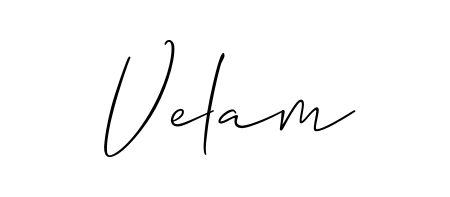 How to make Velam name signature. Use Allison_Script style for creating short signs online. This is the latest handwritten sign. Velam signature style 2 images and pictures png