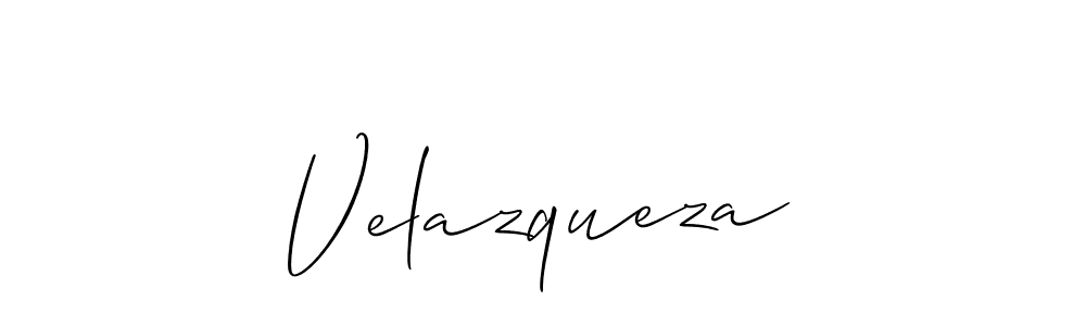 It looks lik you need a new signature style for name Velazqueza. Design unique handwritten (Allison_Script) signature with our free signature maker in just a few clicks. Velazqueza signature style 2 images and pictures png