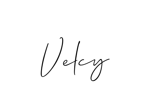 You should practise on your own different ways (Allison_Script) to write your name (Velcy) in signature. don't let someone else do it for you. Velcy signature style 2 images and pictures png