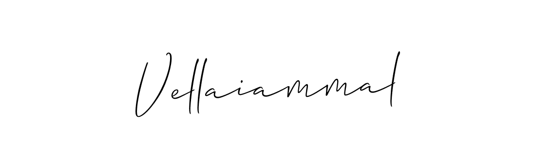The best way (Allison_Script) to make a short signature is to pick only two or three words in your name. The name Vellaiammal include a total of six letters. For converting this name. Vellaiammal signature style 2 images and pictures png