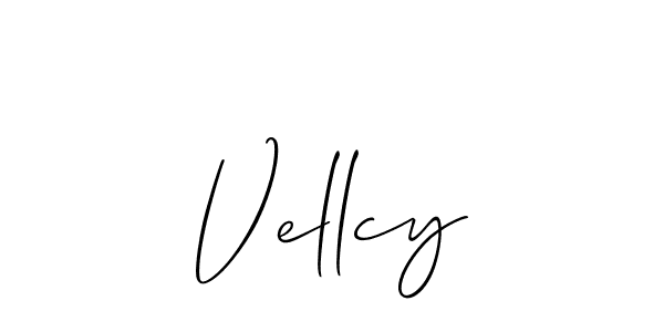 Best and Professional Signature Style for Vellcy. Allison_Script Best Signature Style Collection. Vellcy signature style 2 images and pictures png