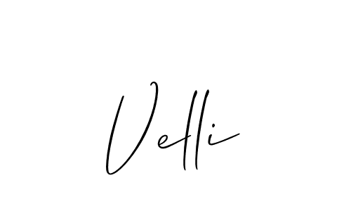 Similarly Allison_Script is the best handwritten signature design. Signature creator online .You can use it as an online autograph creator for name Velli. Velli signature style 2 images and pictures png