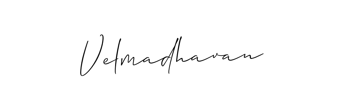Similarly Allison_Script is the best handwritten signature design. Signature creator online .You can use it as an online autograph creator for name Velmadhavan. Velmadhavan signature style 2 images and pictures png