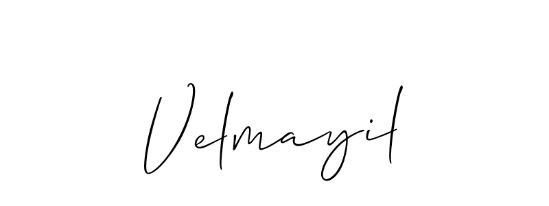 It looks lik you need a new signature style for name Velmayil. Design unique handwritten (Allison_Script) signature with our free signature maker in just a few clicks. Velmayil signature style 2 images and pictures png