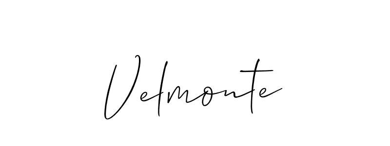 Once you've used our free online signature maker to create your best signature Allison_Script style, it's time to enjoy all of the benefits that Velmonte name signing documents. Velmonte signature style 2 images and pictures png