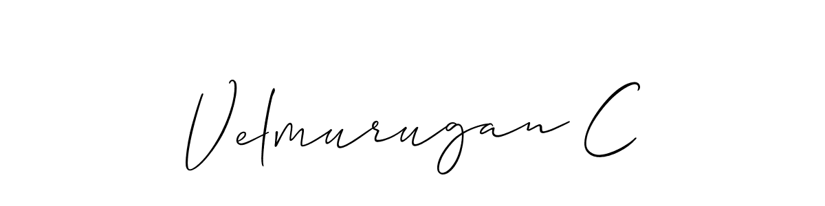 if you are searching for the best signature style for your name Velmurugan C. so please give up your signature search. here we have designed multiple signature styles  using Allison_Script. Velmurugan C signature style 2 images and pictures png