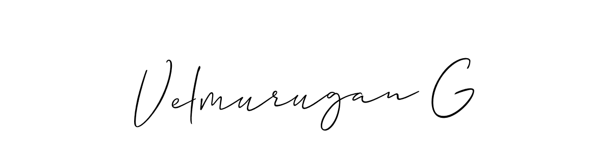 Make a beautiful signature design for name Velmurugan G. Use this online signature maker to create a handwritten signature for free. Velmurugan G signature style 2 images and pictures png