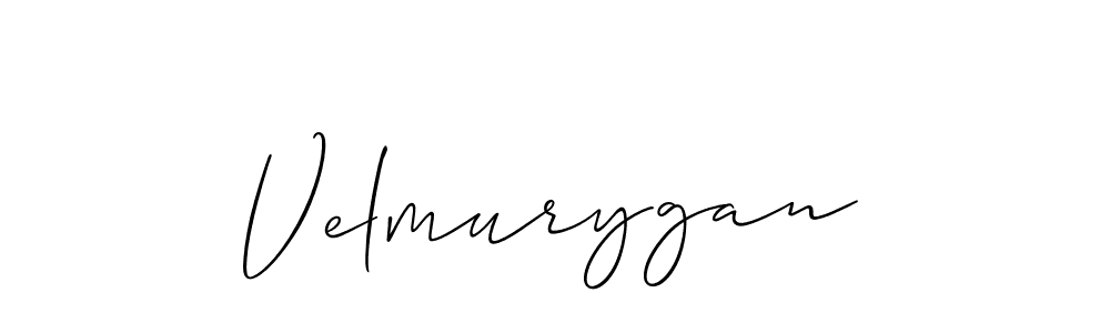 Create a beautiful signature design for name Velmurygan. With this signature (Allison_Script) fonts, you can make a handwritten signature for free. Velmurygan signature style 2 images and pictures png