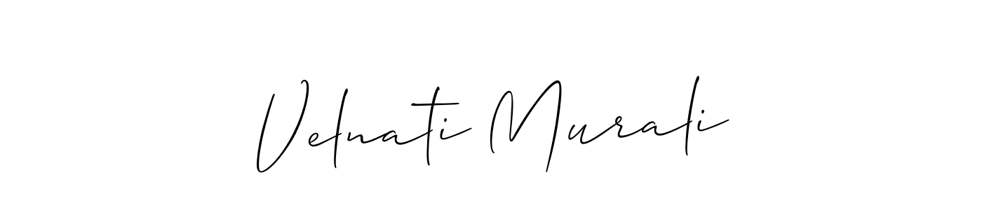 This is the best signature style for the Velnati Murali name. Also you like these signature font (Allison_Script). Mix name signature. Velnati Murali signature style 2 images and pictures png