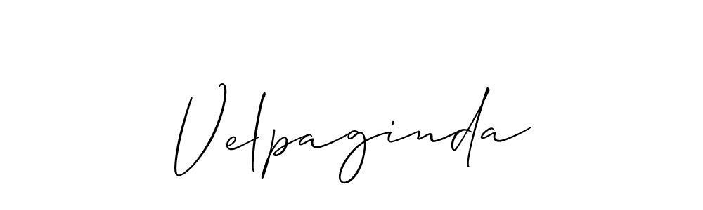 You should practise on your own different ways (Allison_Script) to write your name (Velpaginda) in signature. don't let someone else do it for you. Velpaginda signature style 2 images and pictures png